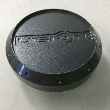 Vision 426 Cross C426GM-V C489-4 Gunmetal Custom Wheel Center Cap Snap In 2.75"