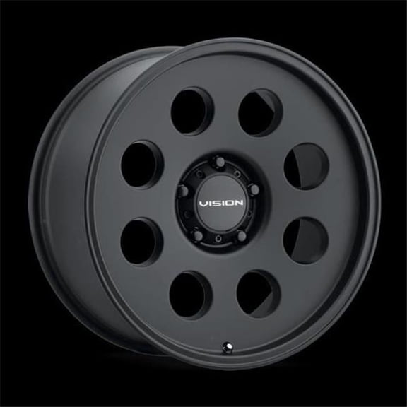 Vision 56-2985SB12 5 x 139.7 mm Midway Wheel Rim - Satin Black