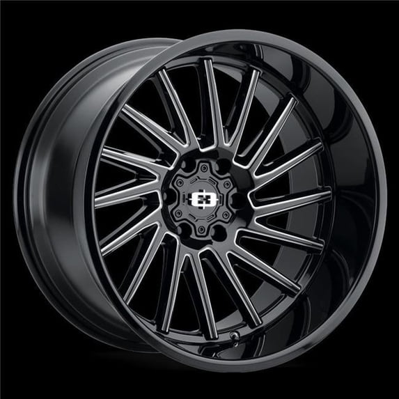 Vision 306-20236GBMS-51 6 x 135 mm Rapier Wheel Rim - Gloss Black Milled Spoke