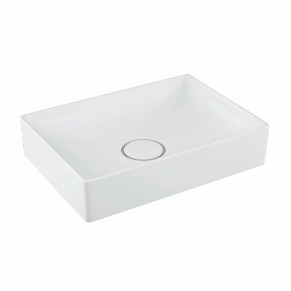 Vision 6050 Vessel Bathroom Sink in Gloss White