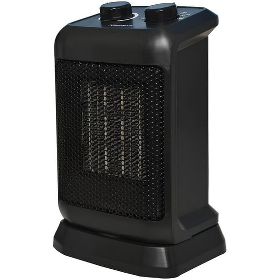 Visionair 10 In. 750/1500W 5120 Btu 160 Sq-Ft. Oscillating Ceramic Heater