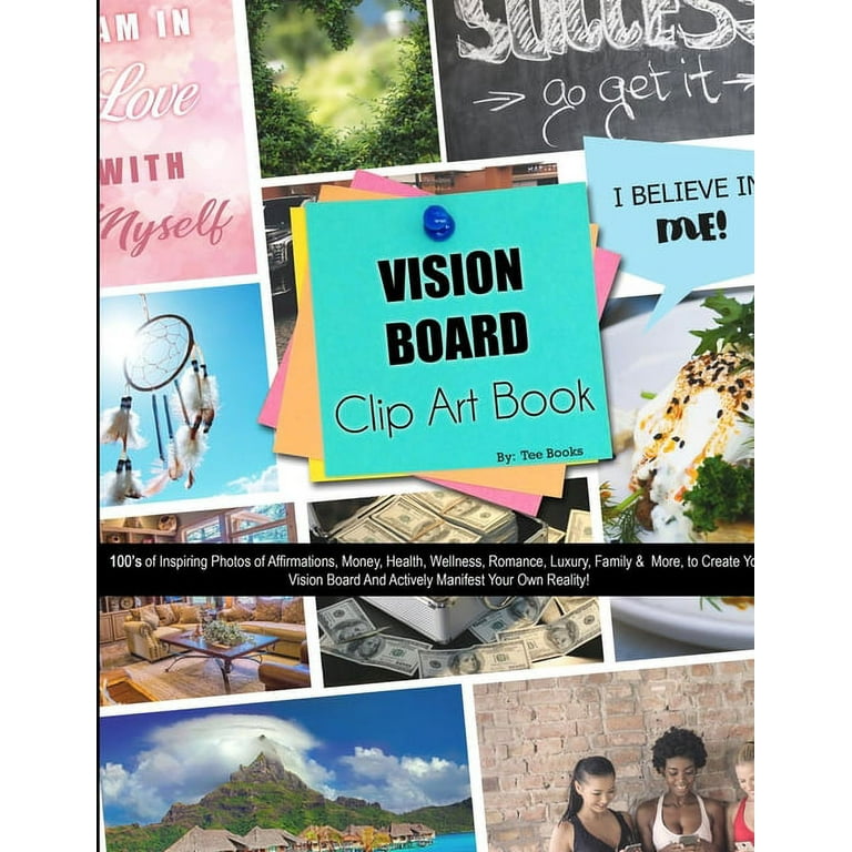 2023 Vision Board Clip Art Book: Design Your Dream Year with a Beautiful &  Inspiring Collection - Books