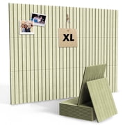 MYMULIKE 48 x 36 Large Pale Green Felt Bulletin Board, 12 Pack Cork Board Alternative with Adhesive Tabs for Wall & Room Decor,Home Office,Classroom Dorm