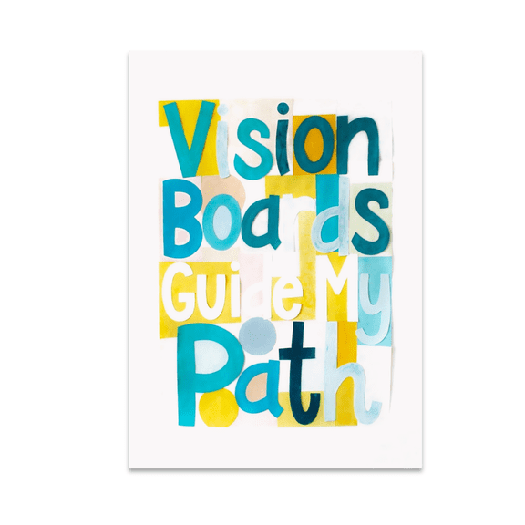 Vision Boards Guide My Path - Home Decor Enthusiast - 13x19 Poster Print