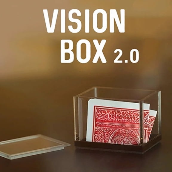 Vision Box 2.0 Magic Tricks Playing Card Prediction Box Magia Magician Close Up Street Illusions Gimmicks Mentalism Props