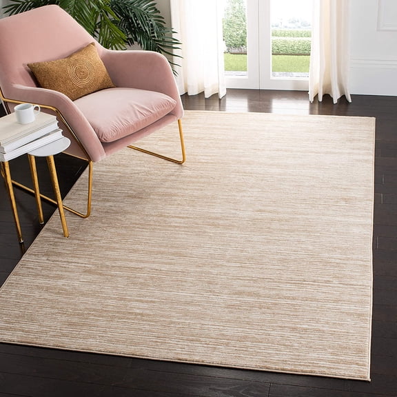 Vision Collection Accent Rug - 2'2" x 4', Cream, Modern Ombre Design, Non-Shedding & Easy to Clean, Ideal for Entryway, Foyer, Bedroom (VSN606F)