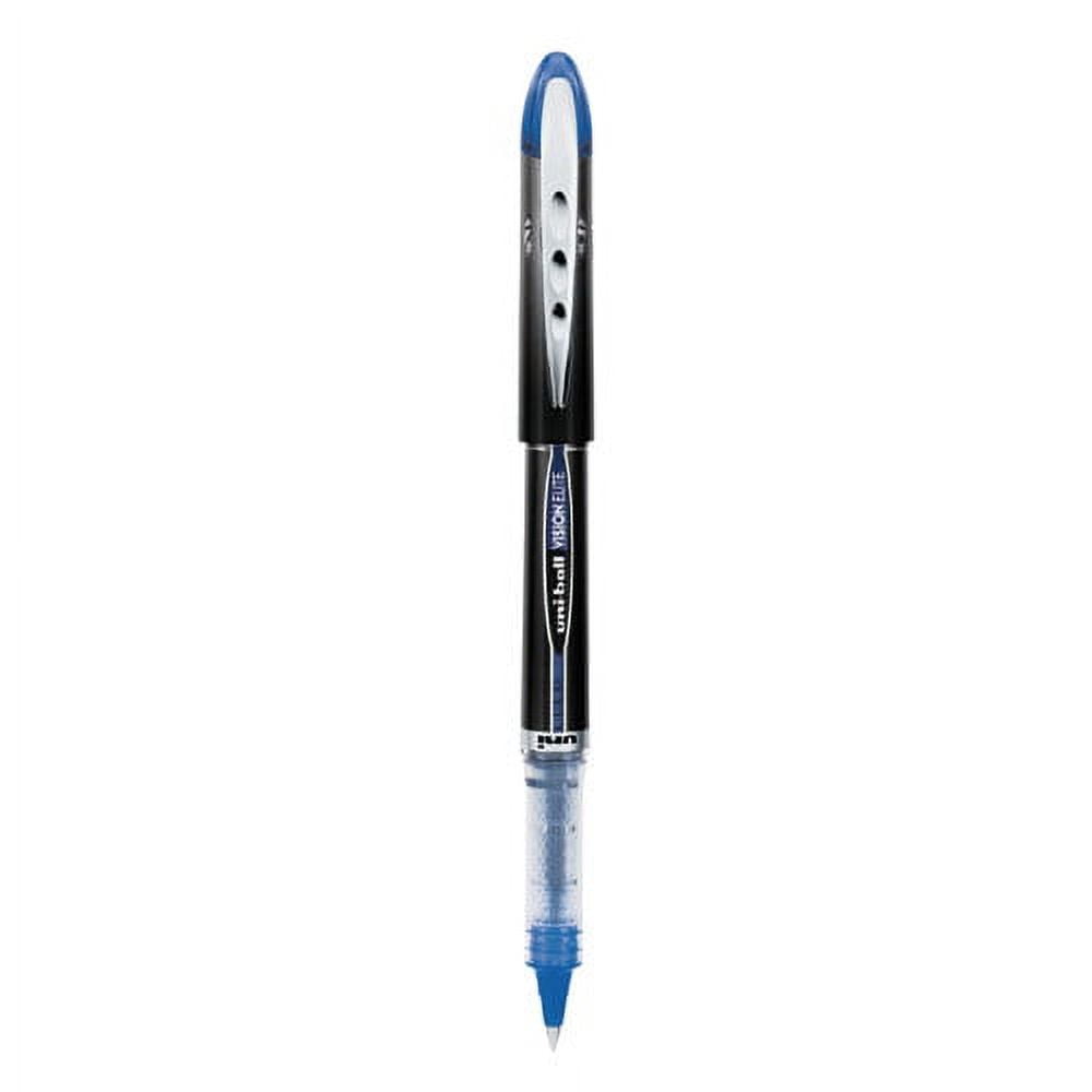 Vision Elite Roller Ball Pen, Stick, Extra-Fine 0.5 Mm, Blue Ink, Blue Barrel | Bundle of 5 Each