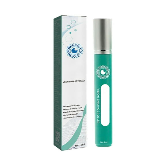 Vision Enhance Massage Roller, Eye Roller to Enhances Visual Clarity, Natural Vision Enhancer Roller, Relieve Eye Strain, Fatigue, and Discomfort 8 ml