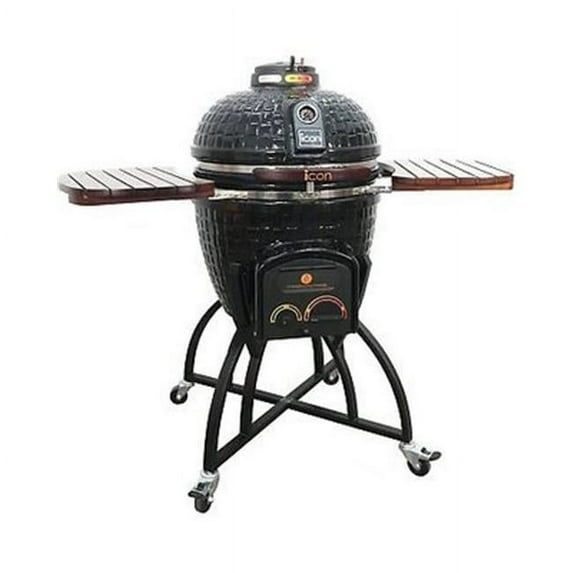 Vision Grills CG-401BOCCSB2-APT Onyx Ceramic Grill, Black