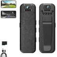 thumbnail image 1 of Vision Live Body Camera, HD 1080p Rechargeable Mini Body Camera with Night Vison&Rotating Lens, Clip on Cameras for Shirt, Sport Wearable Cameras, with Loop Record (Direct Recording,8G Memory Card), 1 of 7