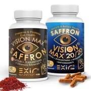 Vision Max + Vision Max 20/20 Combo Pack   Advanced Eye Health Supplement Combo with Lutein & Zeaxanthin   Support Vision Clarity, Blue Light Protection & Macular Health, 2 Bottles 120 Capsules