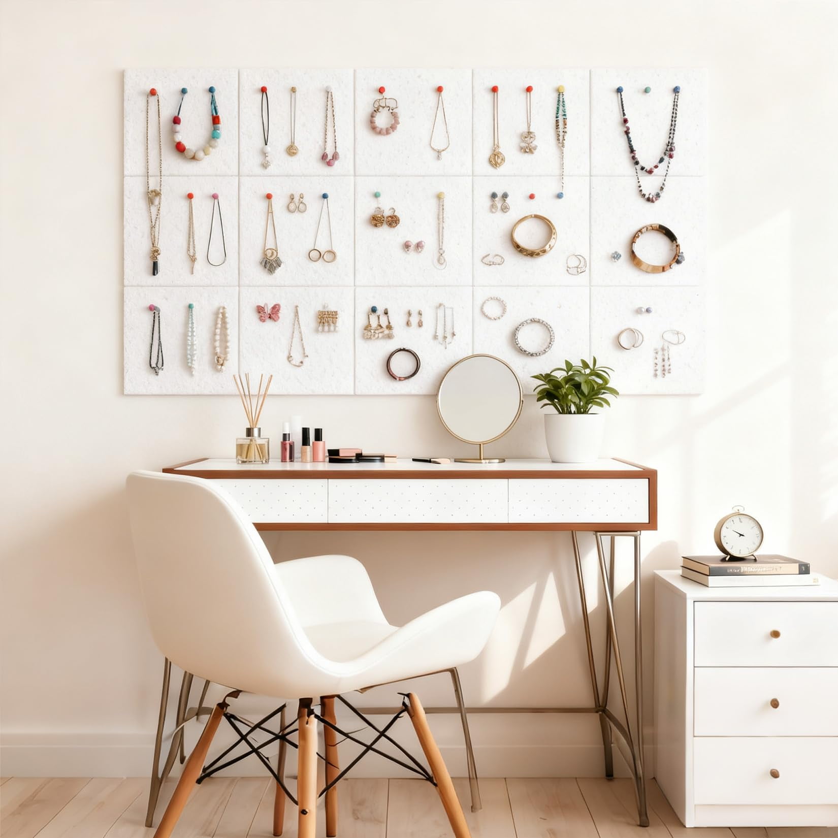 Vision & Memo Board – Light Beige, 30x30x0.9cm