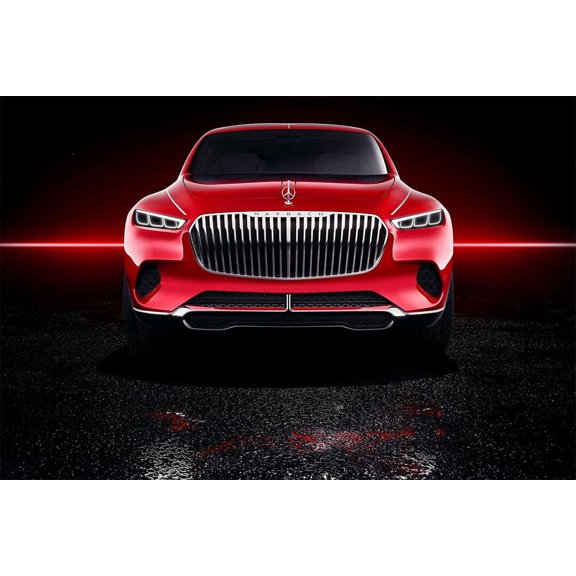 Vision Mercedes-Maybach Ultimate Luxury Car Wall Art Home Decor - 20x30 Inch Glossy Laminated Poster - Stunning Detail and Bold Colors