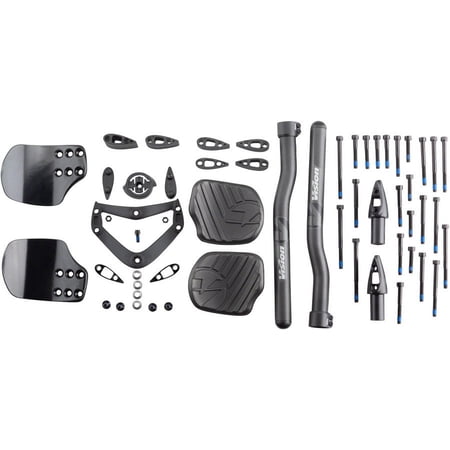 Vision Metron 4D Clip On Aero Bar - Flat M.A.S., S-Bend, Black