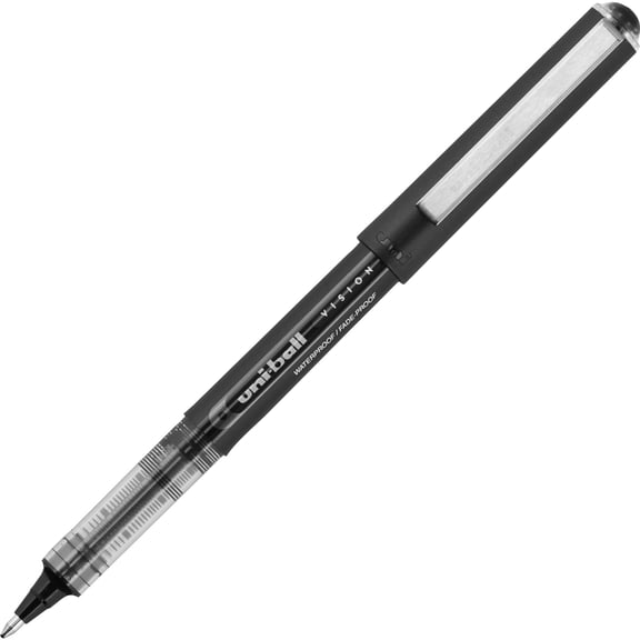 Vision Roller Ball Pen, Stick, Bold 1 Mm, Black Ink, Black Barrel, Dozen | Bundle of 5 Dozen