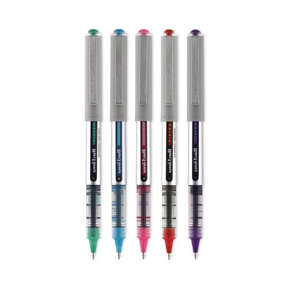 Vision Roller Ball Pen, Stick, Fine 0.7 Mm, Assorted Ink And Barrel Colors, 5/pack | Bundle of 2 Packs