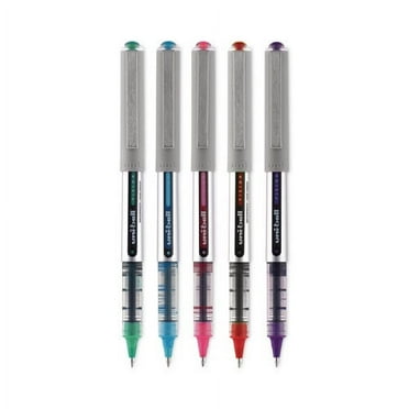 Vision Roller Ball Pen, Stick, Fine 0.7 Mm, Assorted Ink And Barrel Colors, 5/pack | Bundle of 2 Packs