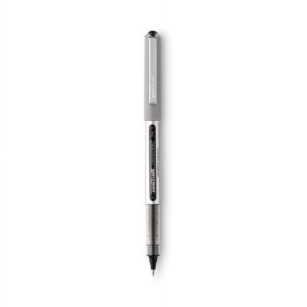 Vision Roller Ball Pen, Stick, Fine 0.7 Mm, Black Ink, Black/gray Barrel, Dozen | Bundle of 10 Dozen