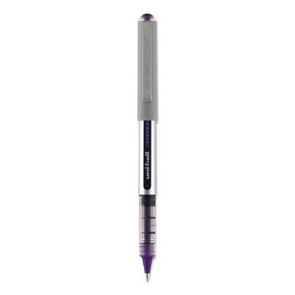 Vision Roller Ball Pen, Stick, Fine 0.7 Mm, Majestic Purple Ink, Gray Barrel, Dozen | Bundle of 2 Dozen