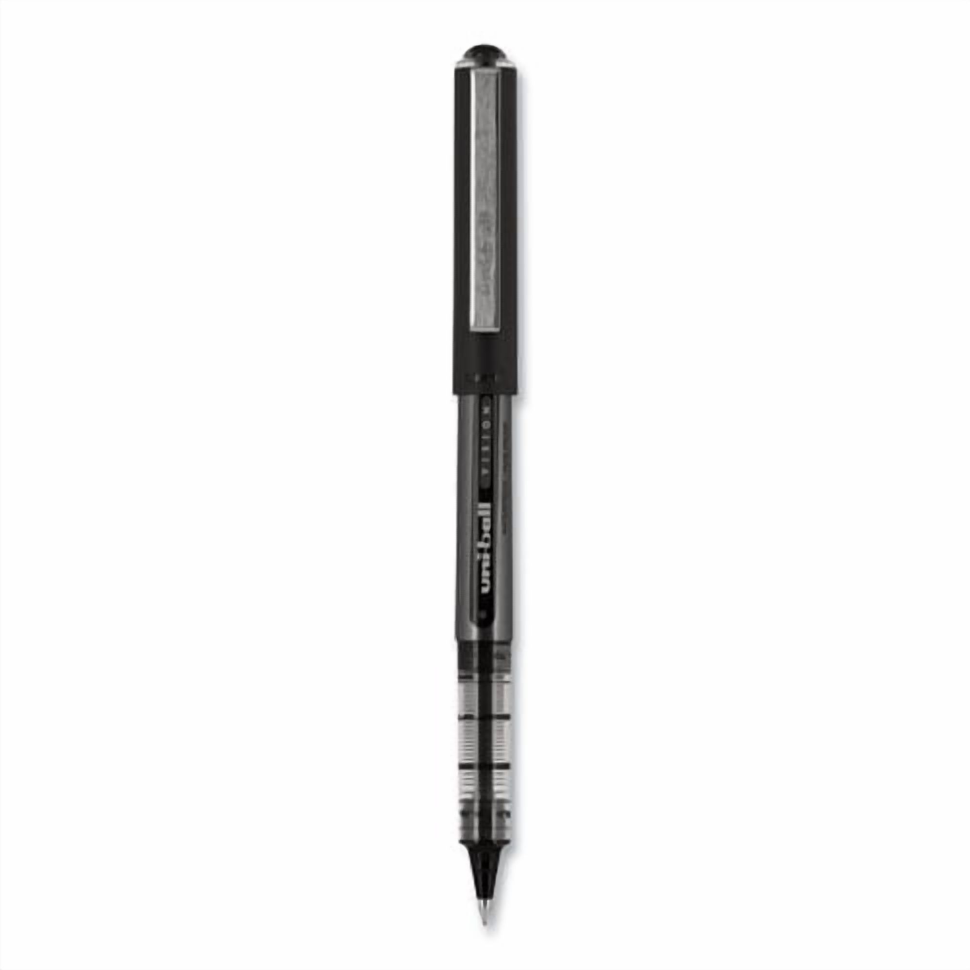 Vision Roller Ball Pen, Stick, Micro 0.5 Mm, Black Ink, Black/gray Barrel, Dozen | Bundle of 2 Dozen