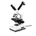 thumbnail image 1 of Vision Scientific Dual View Compound Microscope, 10x WF Eyepiece, 40x-1000x Magnification, LED Illumination, 1.25 NA Abbe Condenser, Mechanical Stage, 3.0MP Digital Eyepiece Camera, 1 of 1