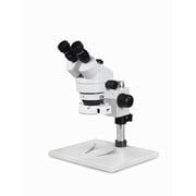 Vision Scientific Trinocular Zoom Stereo Microscope, 10x Widefield Eyepiece, 0.7x4.5x Zoom Range, 7x45x Magnification Range, Pillar Stand with Large Base