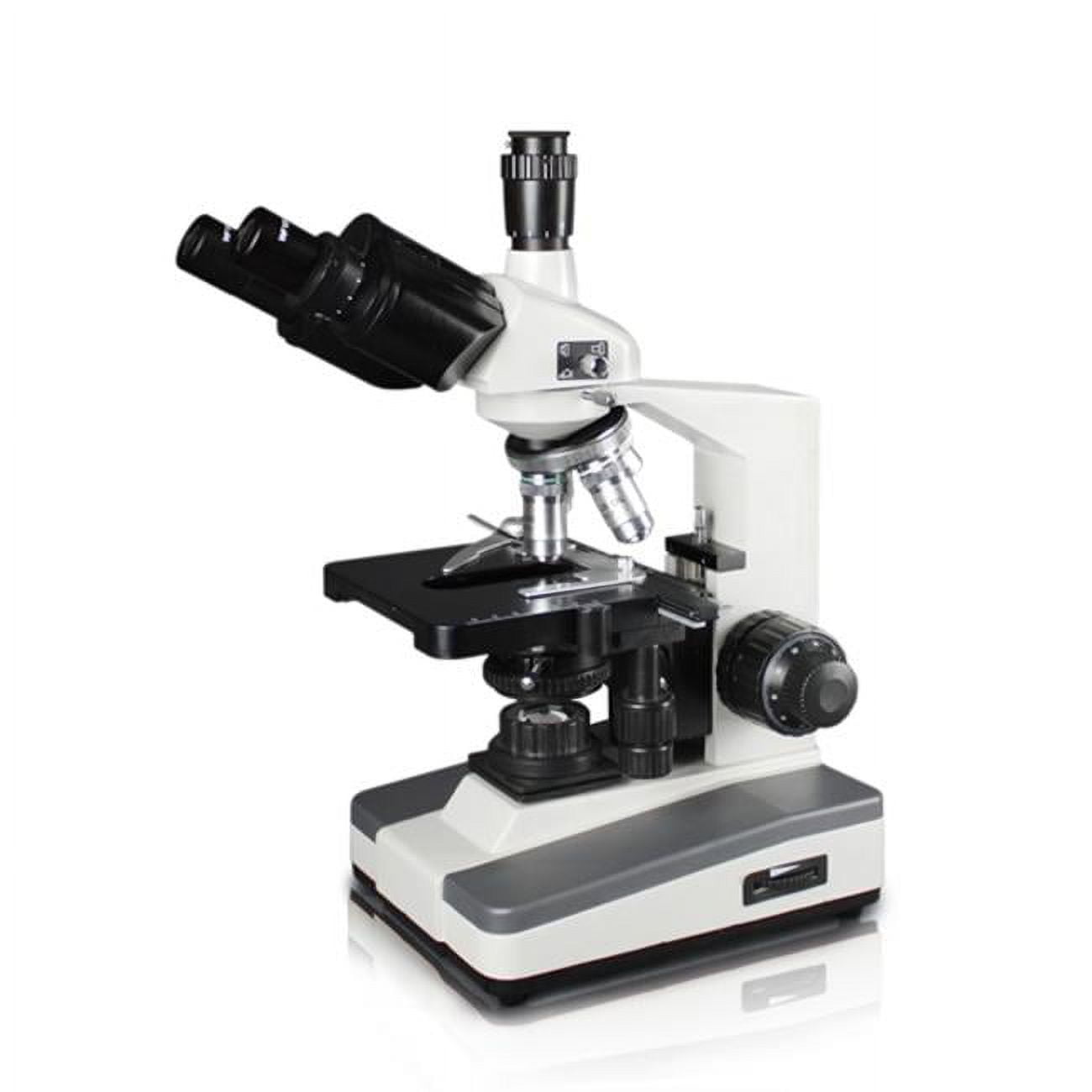 Trinocular Compound Microscope 40X-1000X for Laboratory Use - Walmart ...