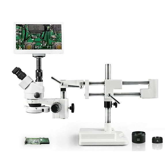 Vision Scientific VS-5FZ-IFR07-RET11.6 Trinocular Zoom Stereo Microscope