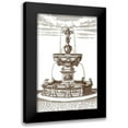 thumbnail image 1 of Vision Studio 10x14 Black Modern Framed Museum Art Print Titled - Courtyard Fountain IV, 1 of 5