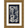 thumbnail image 1 of Vision Studio 10x14 Gold Ornate Wood Framed with Double Matting Museum Art Print Titled - Chinese Birds-eye View in Navy I, 1 of 4