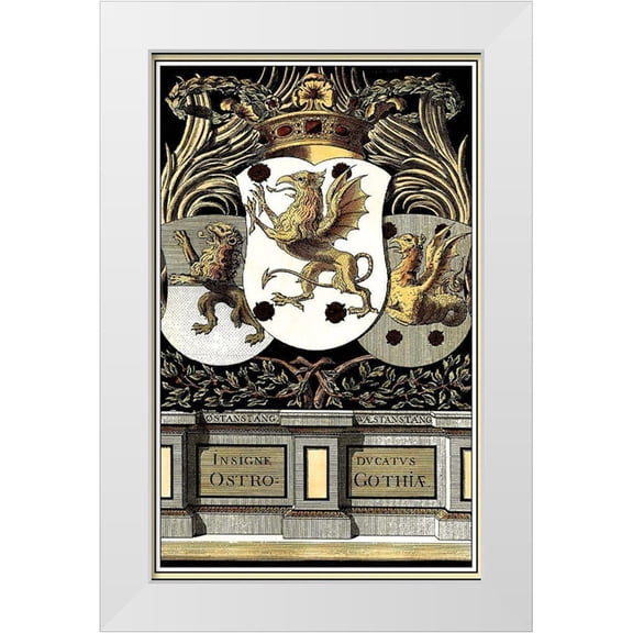 Vision Studio 10x14 White Modern Wood Framed Museum Art Print Titled - Family Crest II