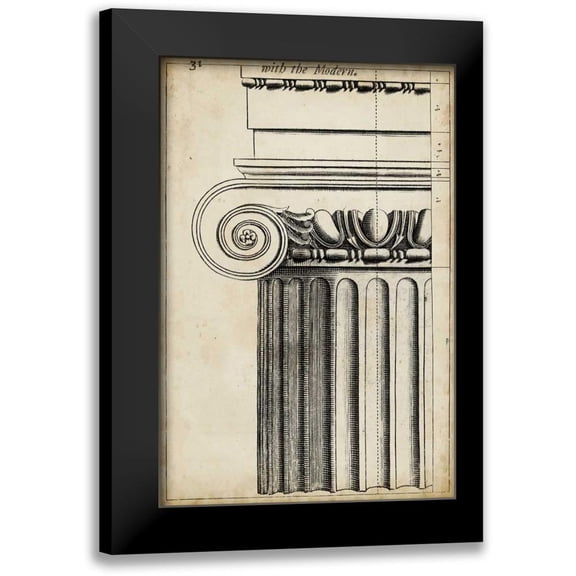 Vision Studio 11x14 Black Modern Framed Museum Art Print Titled - Architectural Composition I