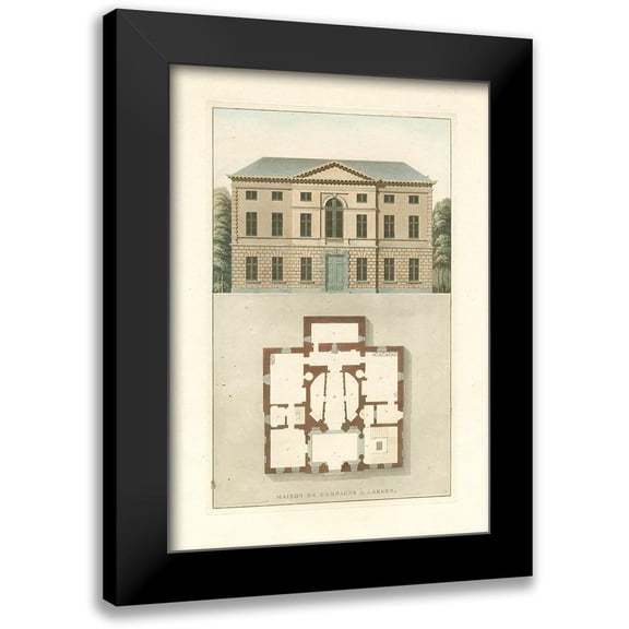 Vision Studio 11x14 Black Modern Framed Museum Art Print Titled - Architectural Detail I