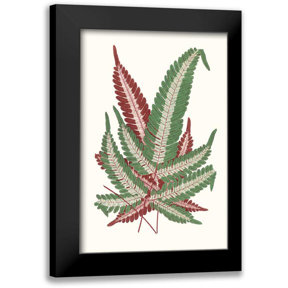 Vision Studio 11x14 Black Modern Framed Museum Art Print Titled - Collected Leaves IV