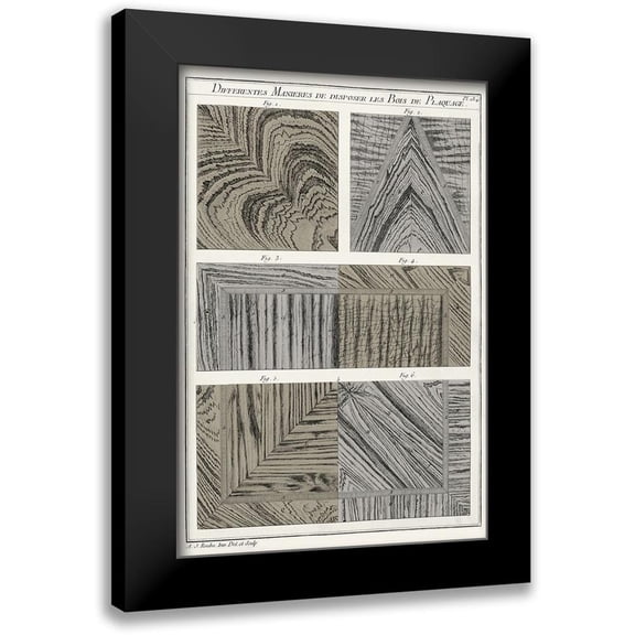 Vision Studio 11x14 Black Modern Framed Museum Art Print Titled - Survey of Architectural Design VI