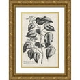 thumbnail image 1 of Vision Studio  11x14 Gold Ornate Wood Framed with Double Matting Museum Art Print Titled - Custom Black And Oatmeal Linen Botanical VIII, 1 of 4