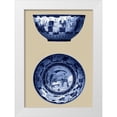 thumbnail image 1 of Vision Studio 11x14 White Modern Wood Framed Museum Art Print Titled - Porcelain in Blue and White II, 1 of 4