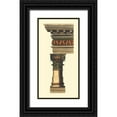 thumbnail image 1 of Vision Studio 11x18 Black Ornate Wood Framed with Double Matting Museum Art Print Titled - Column and Cornice I, 1 of 4