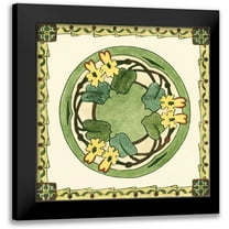 Vision Studio 12x12 Black Modern Framed Museum Art Print Titled - Arts and Crafts Plate V