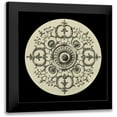 thumbnail image 1 of Vision Studio 12x12 Black Modern Framed Museum Art Print Titled - Black and Tan Medallion I, 1 of 5