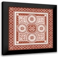 thumbnail image 1 of Vision Studio 12x12 Black Modern Framed Museum Art Print Titled - Cinnabar Woodblock III, 1 of 5