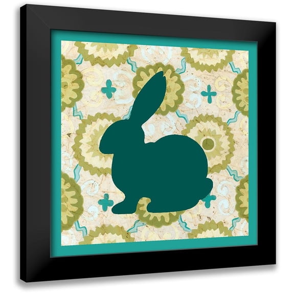 Vision Studio 12x12 Black Modern Framed Museum Art Print Titled - Decorative Easter Collection D