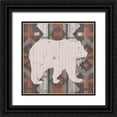 thumbnail image 1 of Vision Studio 12x12 Black Ornate Wood Framed with Double Matting Museum Art Print Titled - Southwest Lodge Silhouette III, 1 of 4
