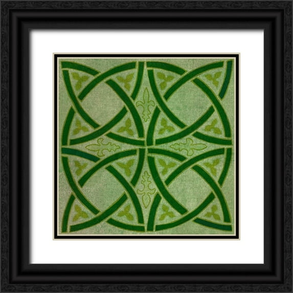 Vision Studio 12x12 Black Ornate Wood Framed with Double Matting Museum Art Print Titled - St. Pattys Collection G