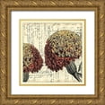 thumbnail image 1 of Vision Studio 12x12 Gold Ornate Wood Framed with Double Matting Museum Art Print Titled - Vintage Composition IV, 1 of 4
