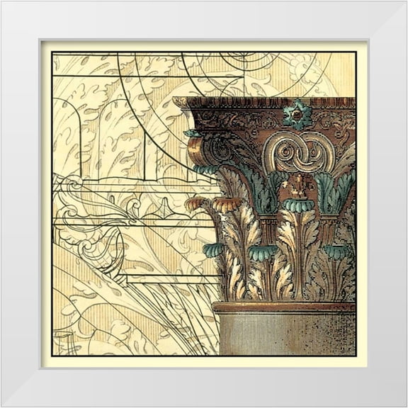 Vision Studio 12x12 White Modern Wood Framed Museum Art Print Titled - Architectural Inspiration I