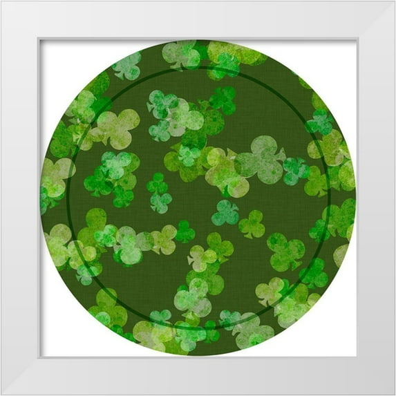 Vision Studio 12x12 White Modern Wood Framed Museum Art Print Titled - St. Pattys Collection C