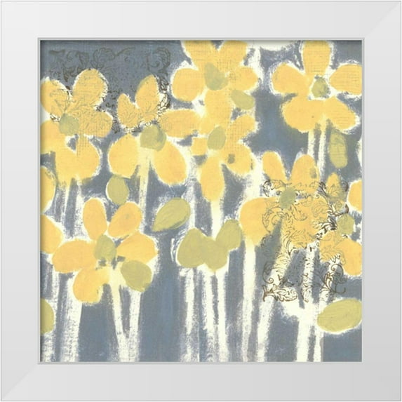 Vision Studio 12x12 White Modern Wood Framed Museum Art Print Titled - Sunny Breeze IV