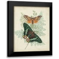 thumbnail image 1 of Vision Studio 12x14 Black Modern Framed Museum Art Print Titled - Butterflies and Ferns I, 1 of 5