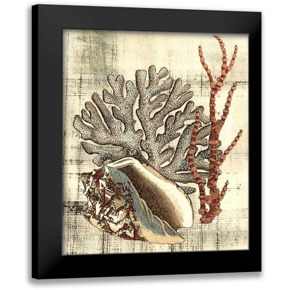 Vision Studio 12x14 Black Modern Framed Museum Art Print Titled - Neptunes Composition I